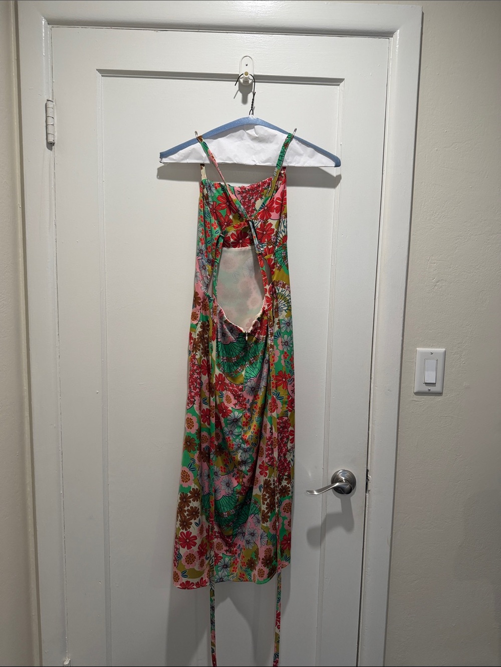 Vici Multicolor Floral Maxi Dress with Cross-Back Straps